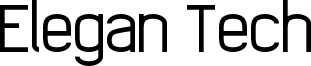 Elegan Tech Font