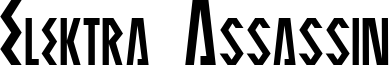 Elektra Assassin Font