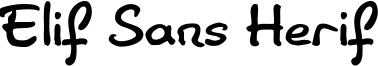 Elif Sans Herif Font