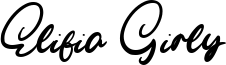 Elifia Girly Font