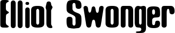 Elliot Swonger Font