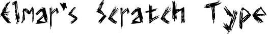 Elmar's Scratch Type Font