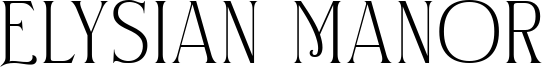 Elysian Manor Font