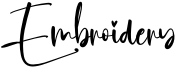 Embroidery Font