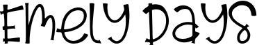 Emely Days Font