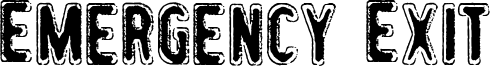 Emergency Exit Font