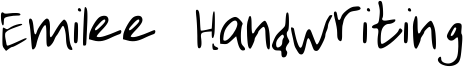 Emilee Handwriting Font
