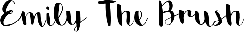 Emily The Brush Font