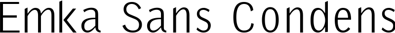 Emka Sans Condensed Font