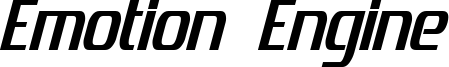 Emotion Engine Bold Italic.otf