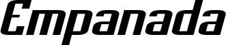 Empanada Extended Italic.otf