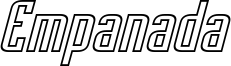 Empanada Outline Italic.otf