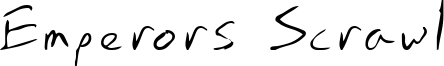 Emperors Scrawl Font