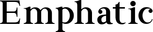 Emphatic Regular - DEMO.ttf