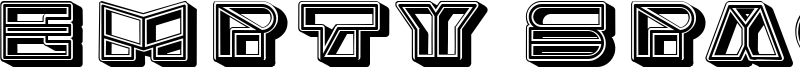 Empty Space Font