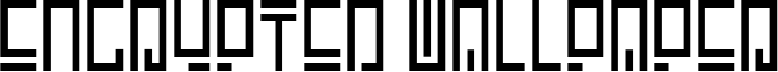Encrypted Wallpaper Font