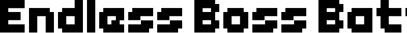 Endless Boss Battle Font