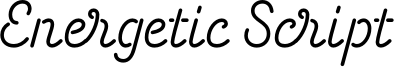 Energetic Script Font
