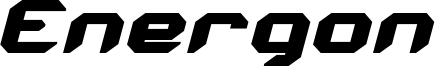Energon Condensed Italic.otf