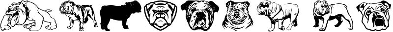 English Bulldog Font