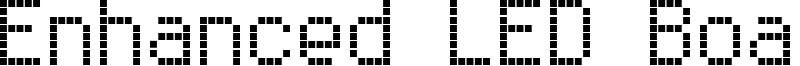 Enhanced LED Board-7 Font