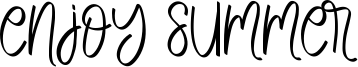 Enjoy Summer Font