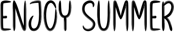 Enjoy Summer Font