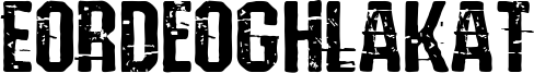 Eordeoghlakat Font