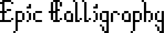 Epic Calligraphy Font