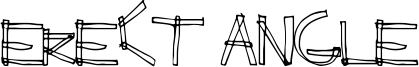 Erect Angle Font