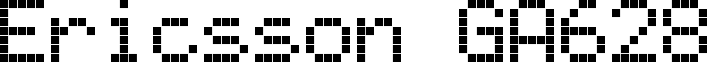 Ericsson GA628 Font