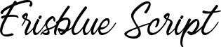 Erisblue Script Font