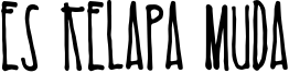 Es Kelapa Muda Font