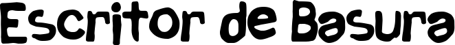 Escritor de Basura Font