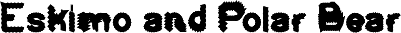Eskimo and Polar Bear Font