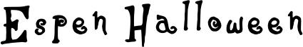 Espen Halloween Font