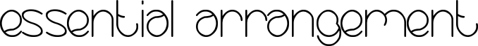 Essential Arrangement Font