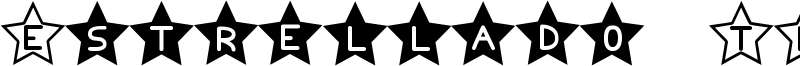 Estrellado TFB Font