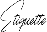 Etiquette Font