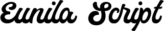 Eunila Script Font
