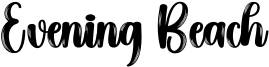 Evening Beach Font