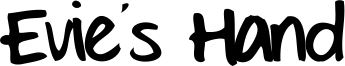 Evie's Hand Font