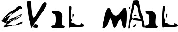 Evil Mail Font