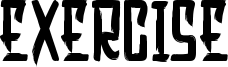 Exercise Font