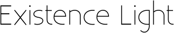 Existence Light Font