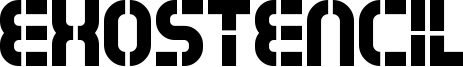 Exostencil Font