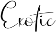 Exotic Font