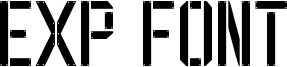 EXP Font Font