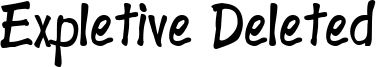 Expletive Deleted Font