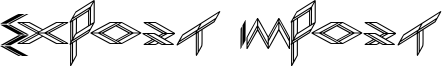Export Import Font